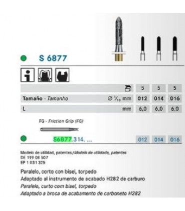 Fresas F.G. S6877 5 uds