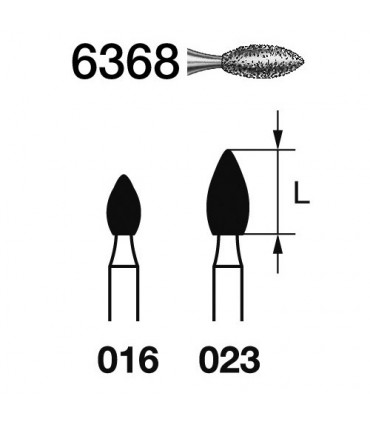 Fresas F.G. Komet 6368 5 uds