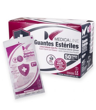 Guantes Estériles ML c/polvo 50 pares