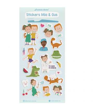 Pegatinas Mia y Gus 10 uds