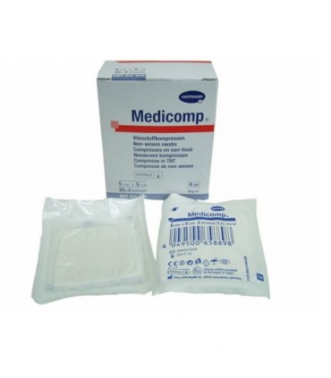 Gasas Estériles Medicomp 5x5 cm. 200 Uds