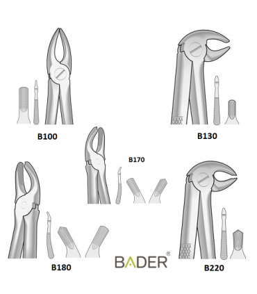 Kit 10 Forceps Bader