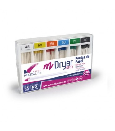 Puntas Papel M-Dryer Pta Color 200 uds