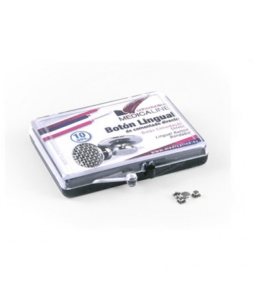 Botones Linguales Base Redonda 10 Uds