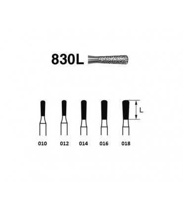 Fresas F.G. 830L 5 uds