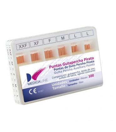 Guttapercha Pirata M-G-Fill 100 Uds